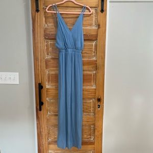 Lulu’s Lost in Paradise maxi dress in blue, size M